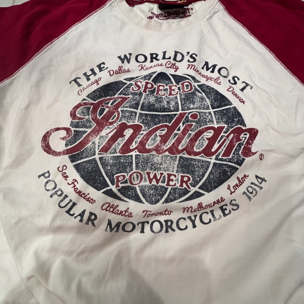 Indian Motorcycle Heritage Red Short Sleeve Tee